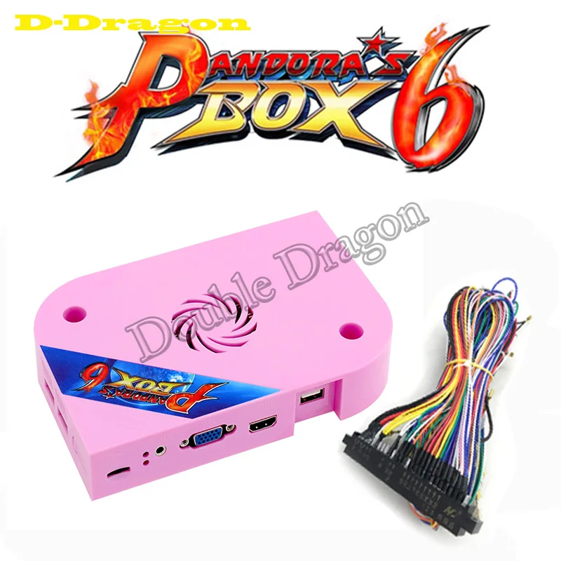 Pandora Box 6 1300 в 1 плата jamma HDMI/ VGA/ CGA 15 кГц может добавить дополнительные 3000 игр
