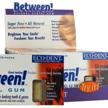 Eco-Dent 0898072 Between Dental Cinnamon Gum Pack of 12 (1)