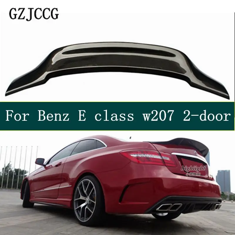 W207 c207 углеродное волокно/FRP задний бампер багажник спойлер Крылья для mercedes 2010 2016 2