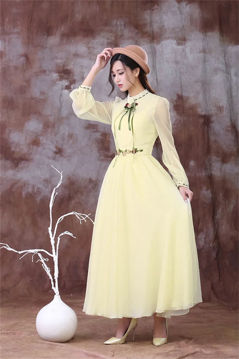 Высокое качество взрывы Досуг Ретро подходящие платья для женщин Весна Лето Повседневное платье