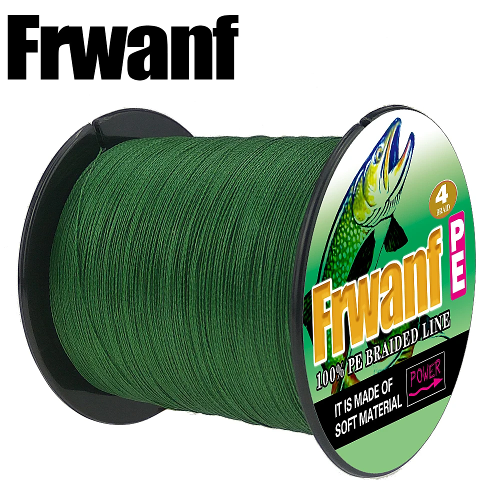Рыболовная леска Frwanf 300 м 330 ярдов 4 нити Полиэтиленовая плетеная 6LB 100LB 0 10 мм 55