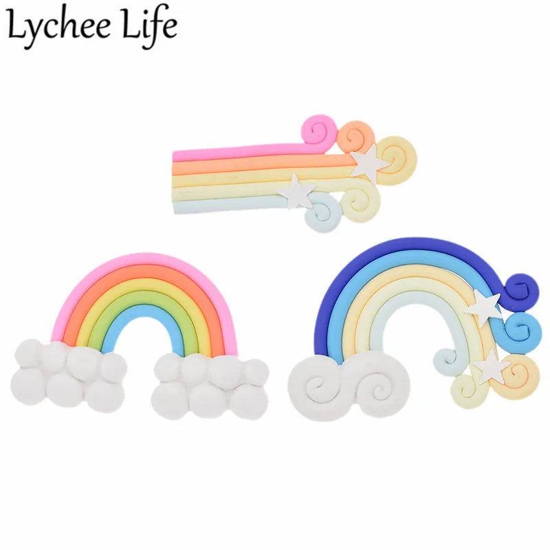 

Rainbow Refrigerator Magnetic Sticker Gift Colorful Cartoon PVC Fridge Magnet Souvenir Home Kitchen Decoration