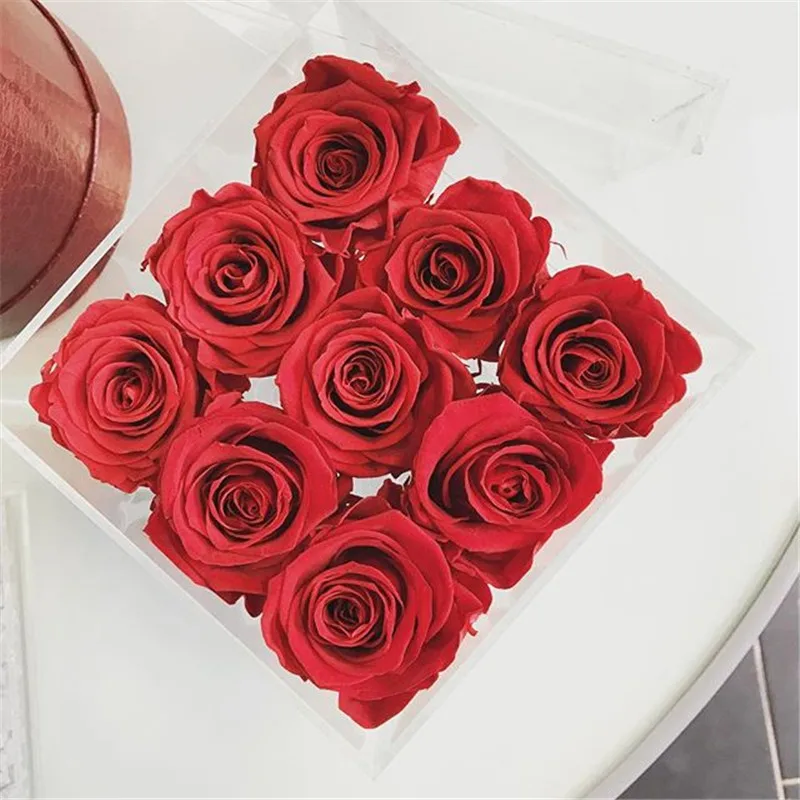 День Святого Валентина, роза, акрил, 100, коробка для хранения цветов, коробка для хранения, бумажная упаковка, Подарочная коробка для девочек