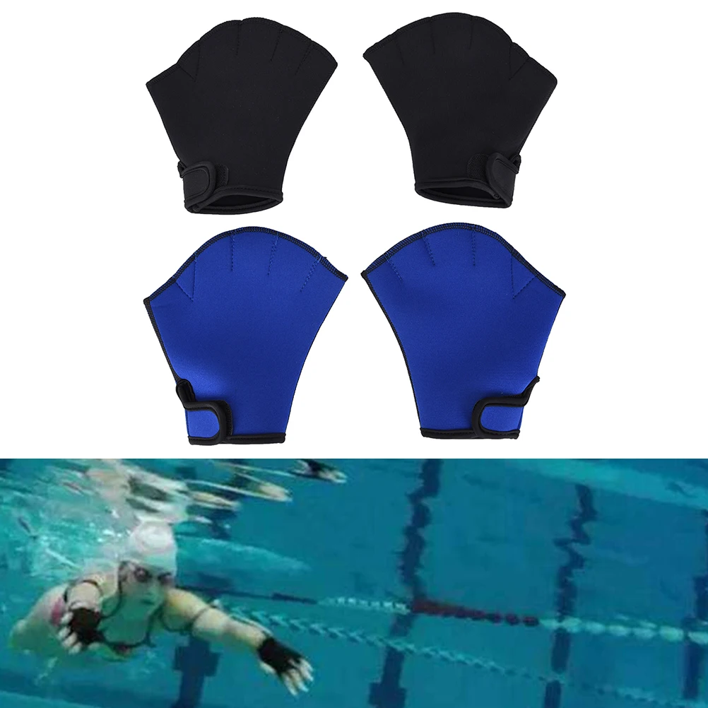 1 Pair Sphere Webbed Swim Gloves Surfing Swimming Sports Paddle