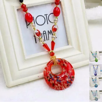 

2019 New vintage Boho Long Fringe Tassel Necklaces pendants for Women Collier Femme Glazed Beads Crystal Bohemian Jewelry Collar