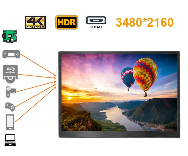 17 3 дюймовый 4K монитор идеально подходит для PS3 PS4 Xbox Macbook ноутбука ТВ приставки