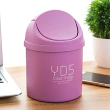 1407 маленький настольный мусор мини творческий с крышкой бытовой кухня гостиная спальня на стол мусорный бочонок