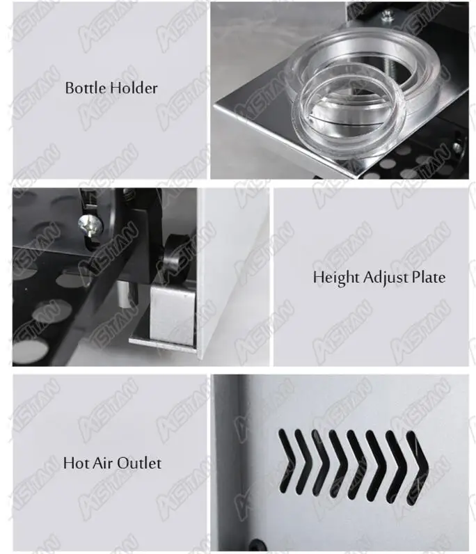 WY802F electric desktop automatic cup bottle sealing machine for Milk tea shop coffee bar