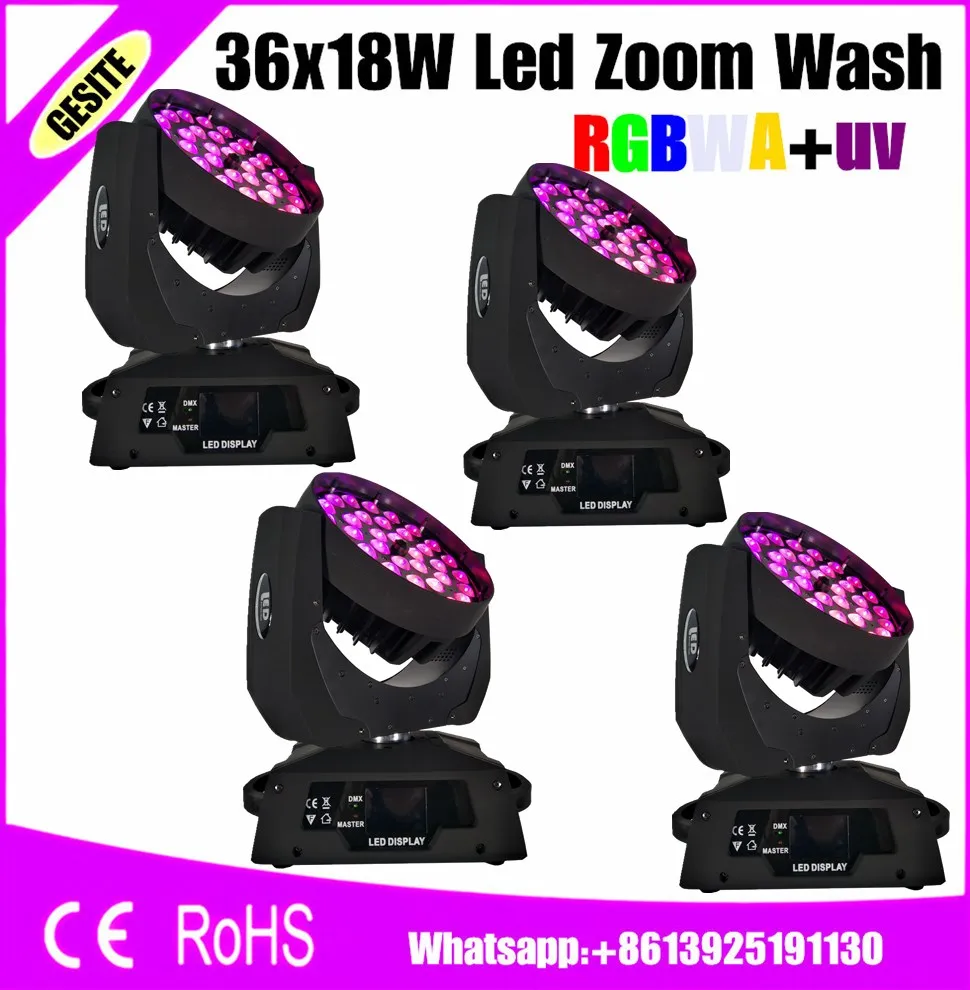Профессиональный светодиодный прожектор ZOOM Wash Light/лучевой подвижный головной