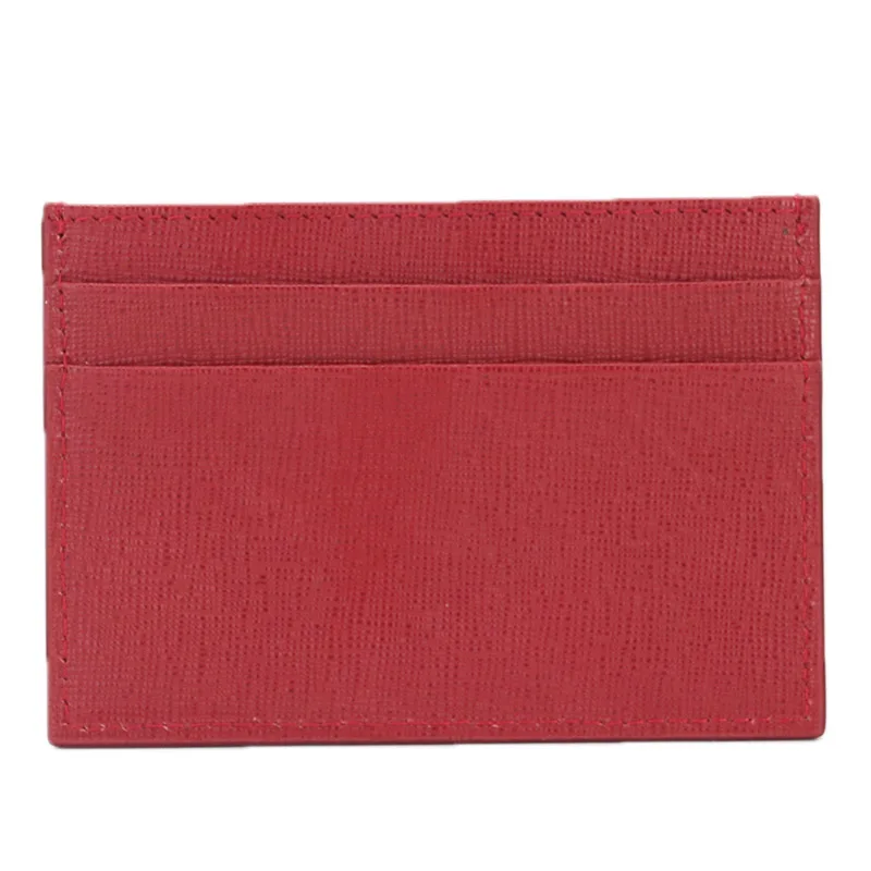 Индивидуальные инициалы,, кожаный держатель для карт для мужчин и женщин, Одноцветный, модный, для кредитных карт, ID, держатель для карт, мужской кошелек, сумочка для монет - Цвет: red