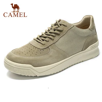 

CAMEL New Men's Casual Shoes Genuine Leather Shoes Men Tooling Work Shoe Soothing Soft Shock Quality Male Footwear