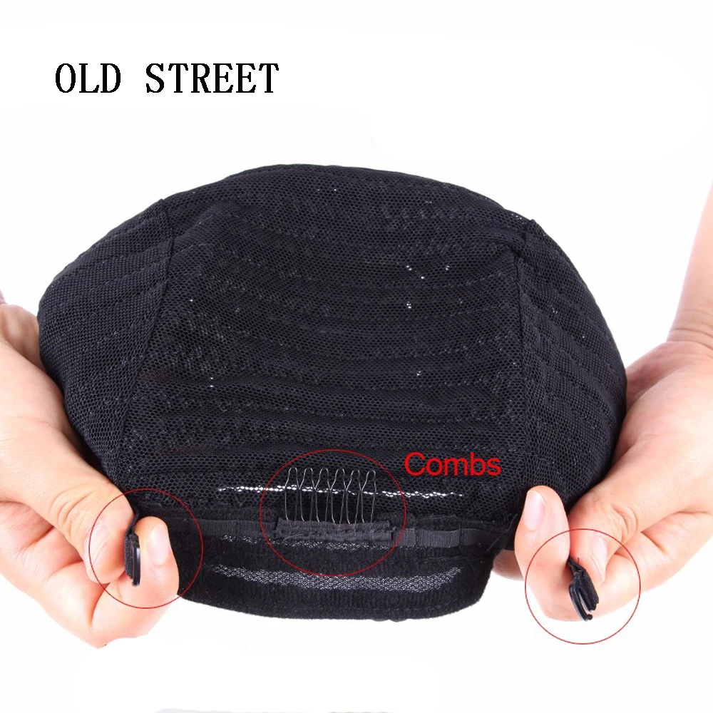 

New Cornrow Cap For Weave Crochet Braid Wig Caps For Making Wigs Top Quality Weaving Braid Cap Wig Net Black Color 2PC/lot