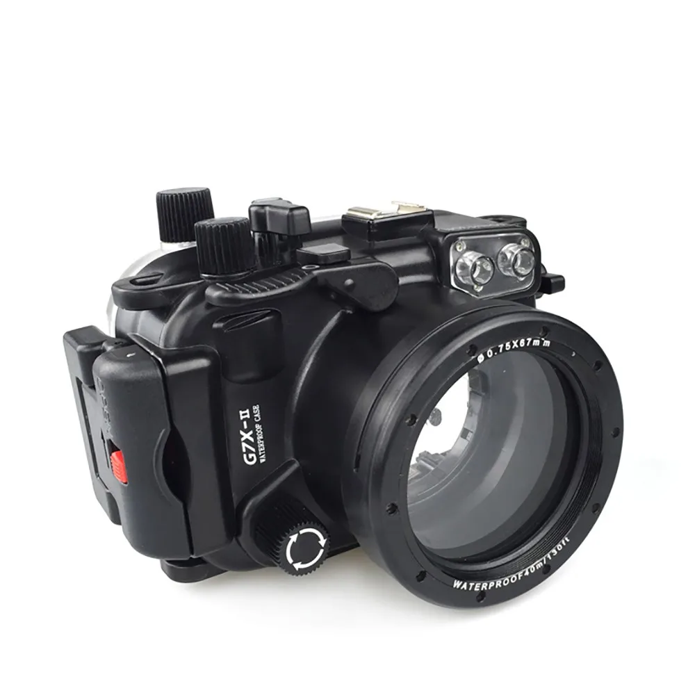 Meikon 40 M/130F водонепроницаемый корпус камеры для Canon G7XII G7X Mark II - Цвет: Светло-желтый