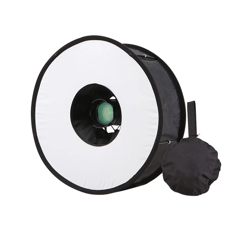 Photo Studio 45CM Round Softbox Foldable Ring Speedlite Flash Diffuser