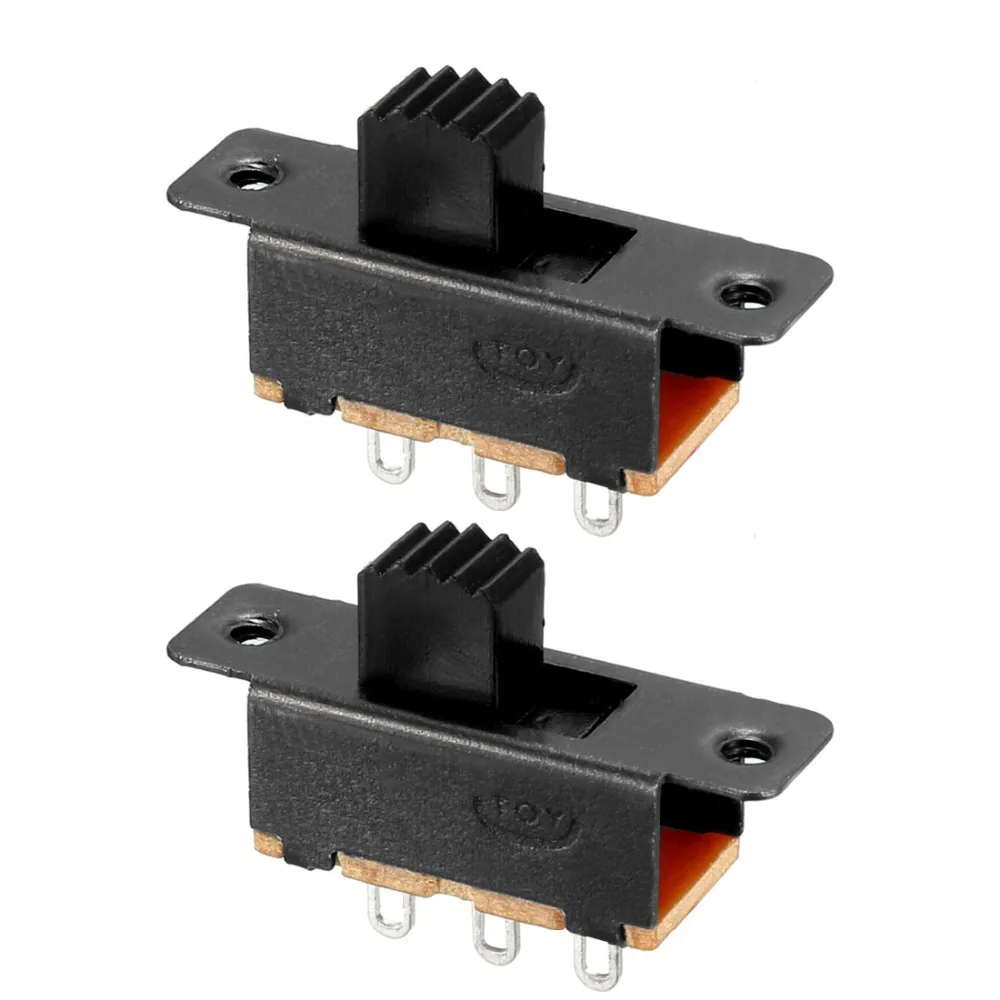 

UXCELL 20Pcs 3-Pin Switches 2 Position 1P2T SPDT ON-OFF Slide Switch Miniature Panel Vertical Mechanical Switch High Performance