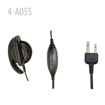 

4-A05S D-Ring Earpiece with PTT for IC-F3 IC-F14 IC-F21 (S plug)