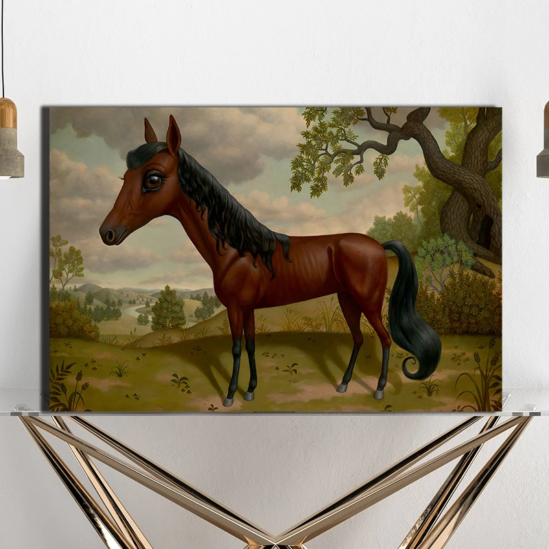 

The Abstract Hourse Poster Marion Peck Print Canvas Painting Landscape Picture Home Decoration Nordic Style Jon Mcnaughton