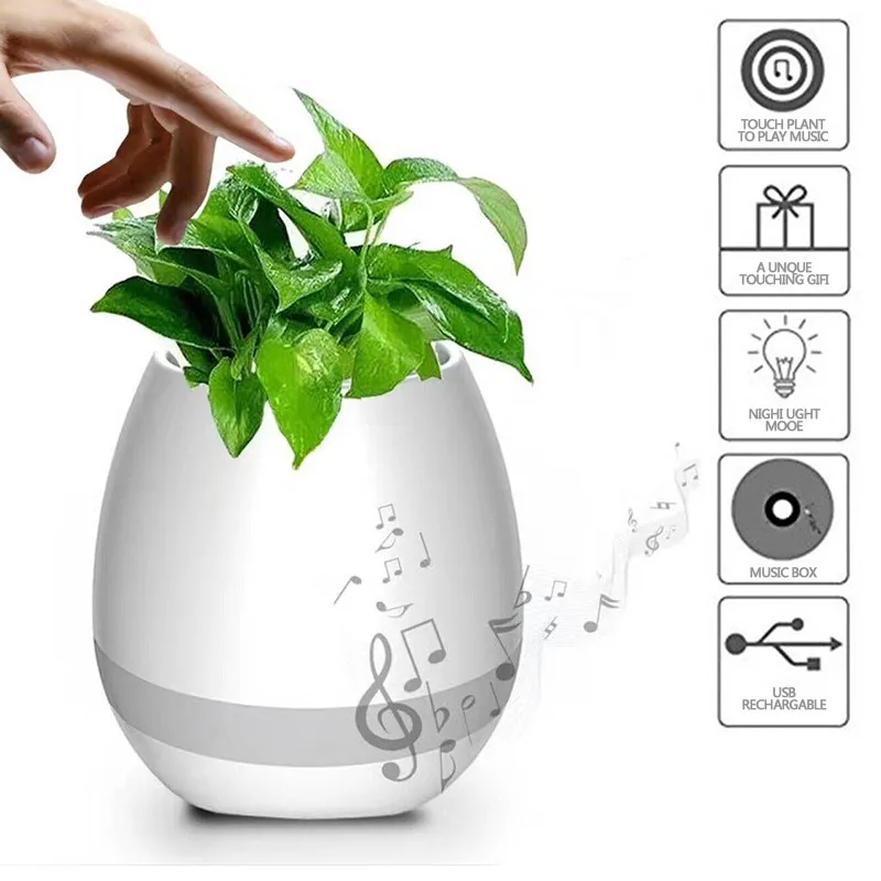 bluetooth speaker planter