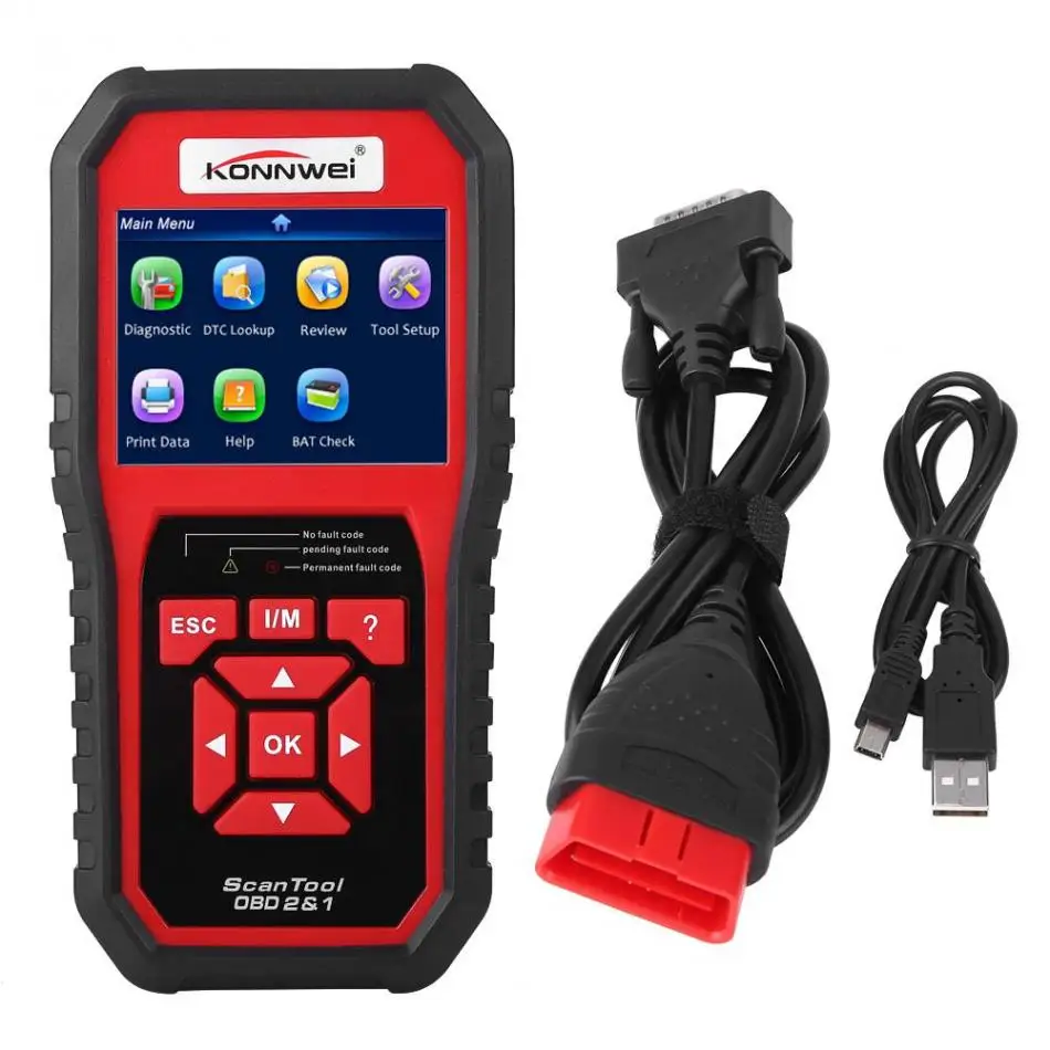 

KONNWEI KW850 OBDII OBD2 EOBD Car Diagnostic Scanner Tool Fault Code Reader 2018