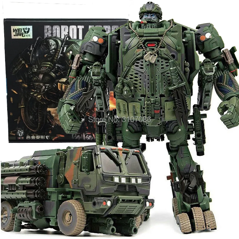 

TF Transformation hound Camouflage Smoke Detective Truck Model INSPECTOR Action Figure Oversize Robot Toy