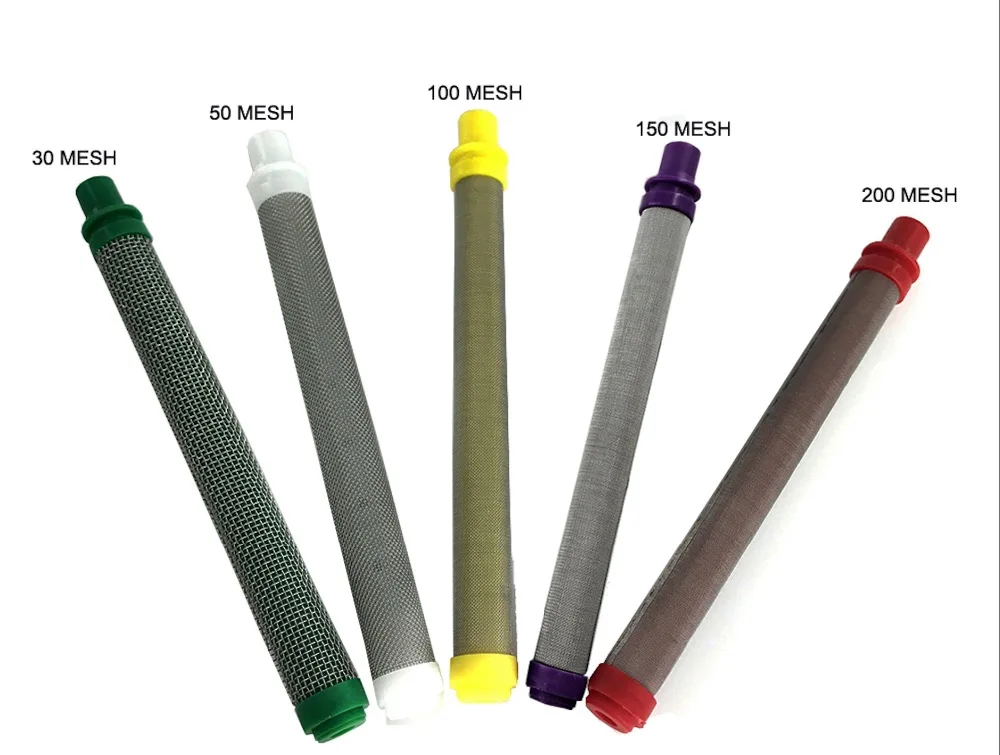 Aftermarket 10pcs airless gun filter 30/50/100/150/200 mesh Airless