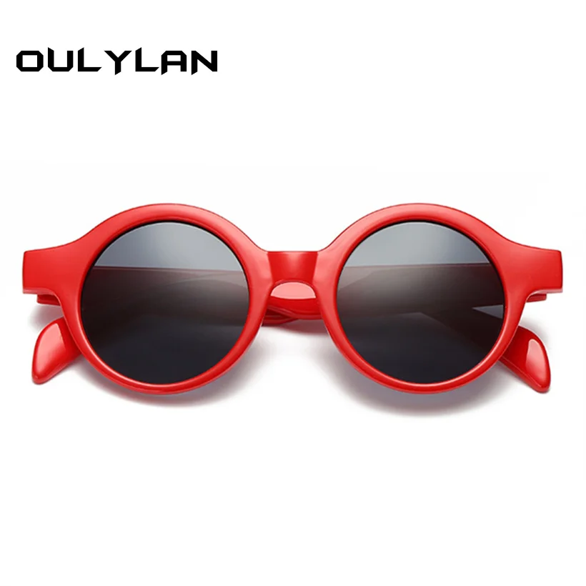 

Oulylan Small Round Sunglasses Women Men Retro Fashion Vintage Brand Designer Sun Glasses Black White Leopard Red Goggle UV400