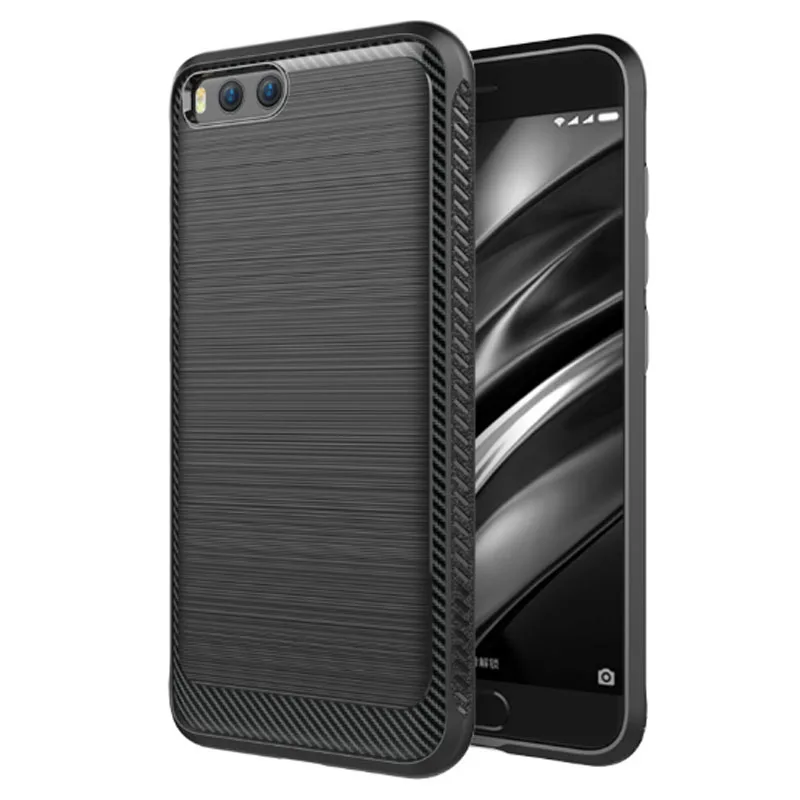 

Case For Xiaomi Mi6 New Fashion Drawing Carbon Fiber TPU All Inclusive Soft Case Anti Knock Dirt Resistant For Xiaomi Mi6 Cover
