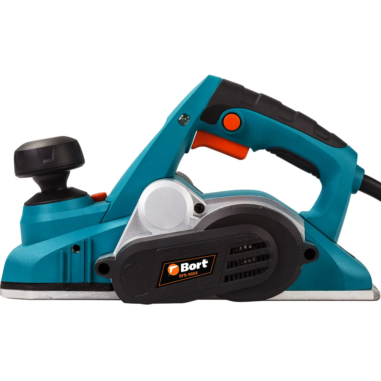 Рубанок электрический BFB-900X (Мощность 900 Вт, скорость холостого хода 16500 об/мин, ширина обработки 82 мм, глубина обработки 3мм, выборка четверти от 0 до 8 мм)