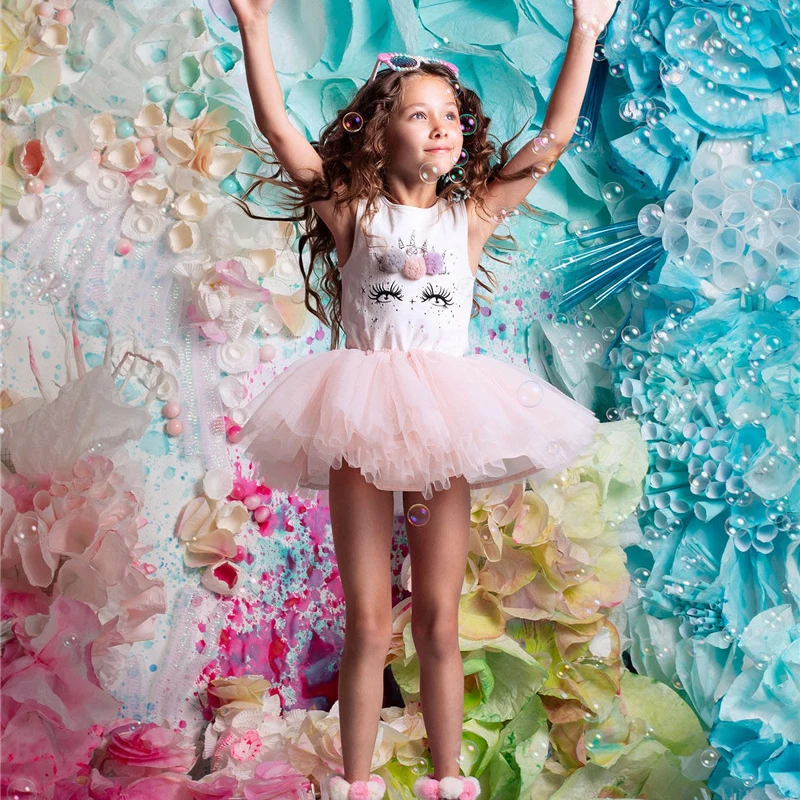 Unicorn Summer Girl Pink Dress -Unicorn Fashion UTB87lsArmbIXKJkSaefq6yasXXas