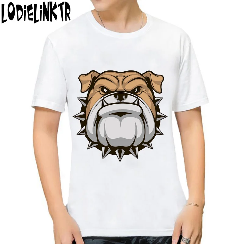 New french bulldog Printed T Shirt Man Summer O neck Cotton T shirt