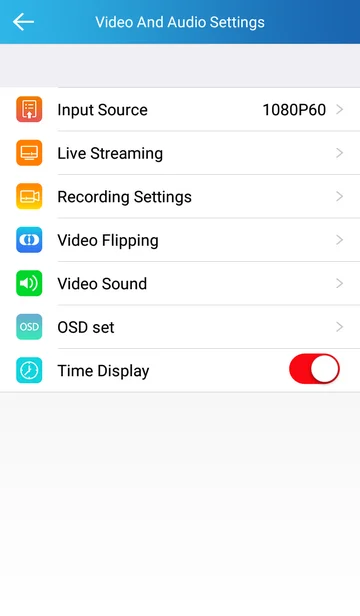 Video and Audio Settings