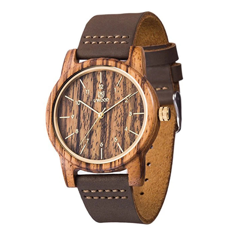 

New Wooden Watches Quartz Watch Men 2018 Brand Casual Wristwatch Analog Nature Wood Fashion Soft Leather Creative Birthday Gifts