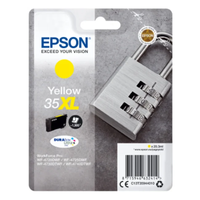 Epson C13T35944020 желтый WorkForce Pro WF-4740DTWF WF-4725DWF WF-4720DWF высокой (XL) Yiel | Компьютеры и офис