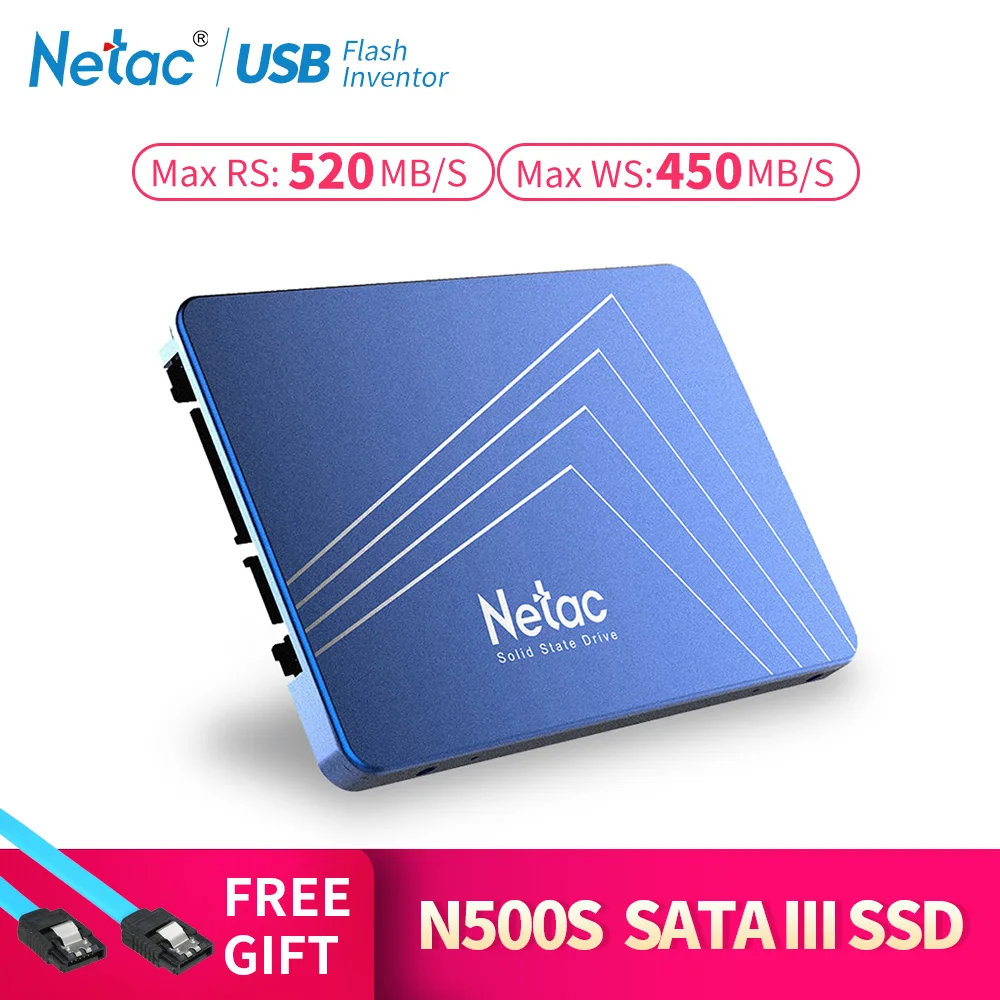 Netac N500S SSD Hard Drive 240GB SATA3 520MB/S Internal Solid State Drive SSD 240 GB 120GB 480GB