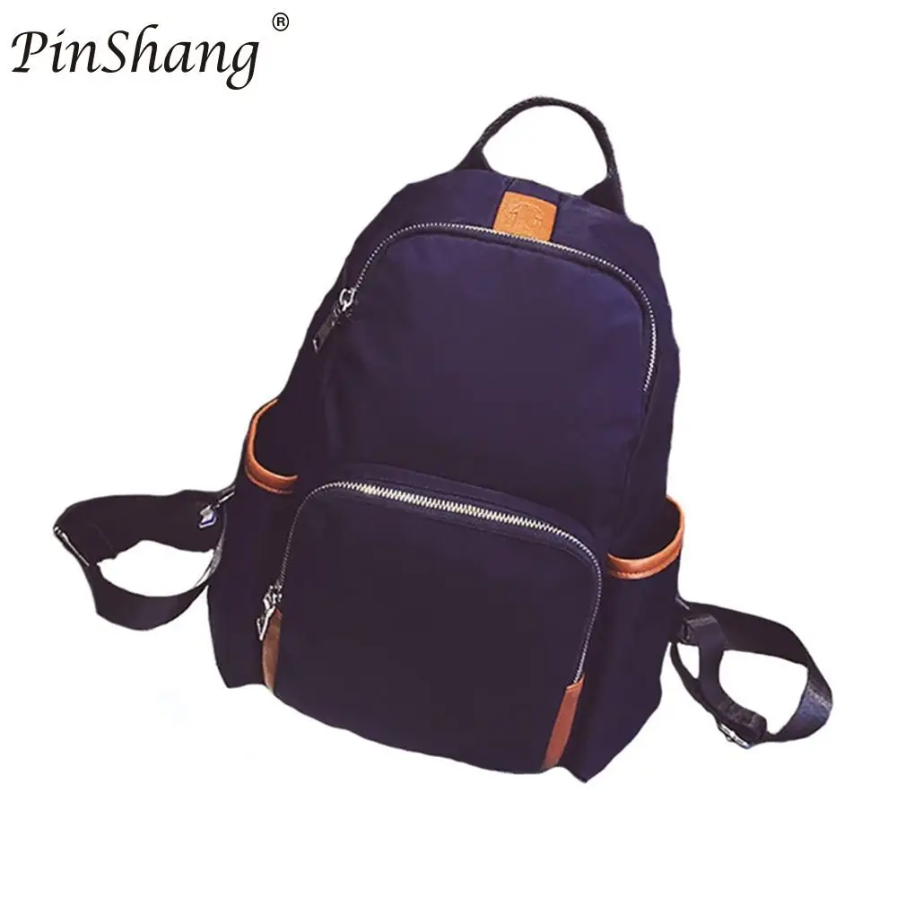 

PinShang Teenage Girls Women's Backpack Casual Waterproof Nylon Students School Bag Double Shoulder Backpack ZK10