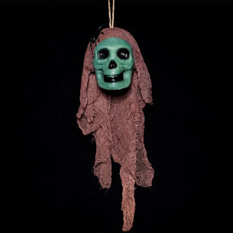 Halloween Decorate Props Ornaments Hallowmas Artificial Skull Skeleton Ghost Dolls Hanging Ornament Decoration Party Supplies (46)
