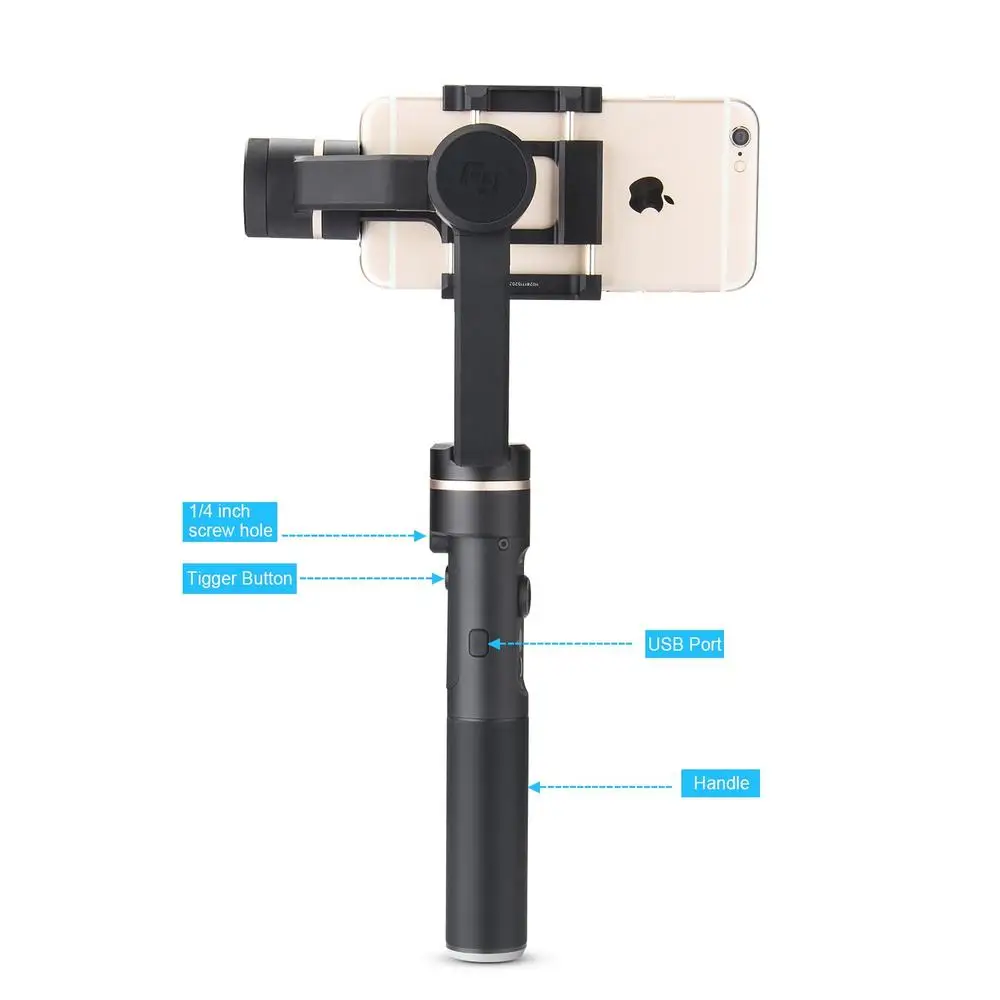  FeiyuTech SPG c 3-Axis Gimbal Handheld Smartphone Stabilizer for iPhone/Xiaomi/Samsung S7 Zoom Butt