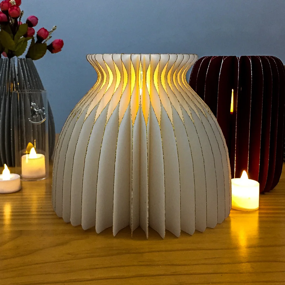 Nicro блестящая Роскошная романтическая красивая бумажная ваза, вечерние, декоративные, сделай сам, для дома, вечерние, новое украшение# Hon15