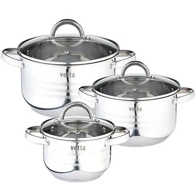 набор кастрюль из нержавеющей стали с толстым дном таллер. набор кастрюль бергхофф. набор кастрюль нерж. Zwilling impulse. набор кастрюль hoffmann нм 5206 6 пр.