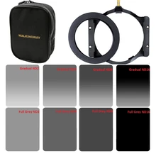 Kit de filtres de densité neutre ND2 ND4 ND8 ND16, 150x100mm carré et anneau adaptateur de 67/72/77/82/86mm