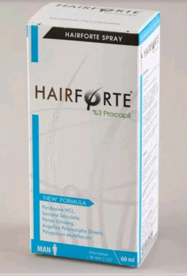 Hairforte Men 3 Procapil Best Hair Loss Dht Blocker Spray 60ml E D 2021 Hair Loss Products Aliexpress