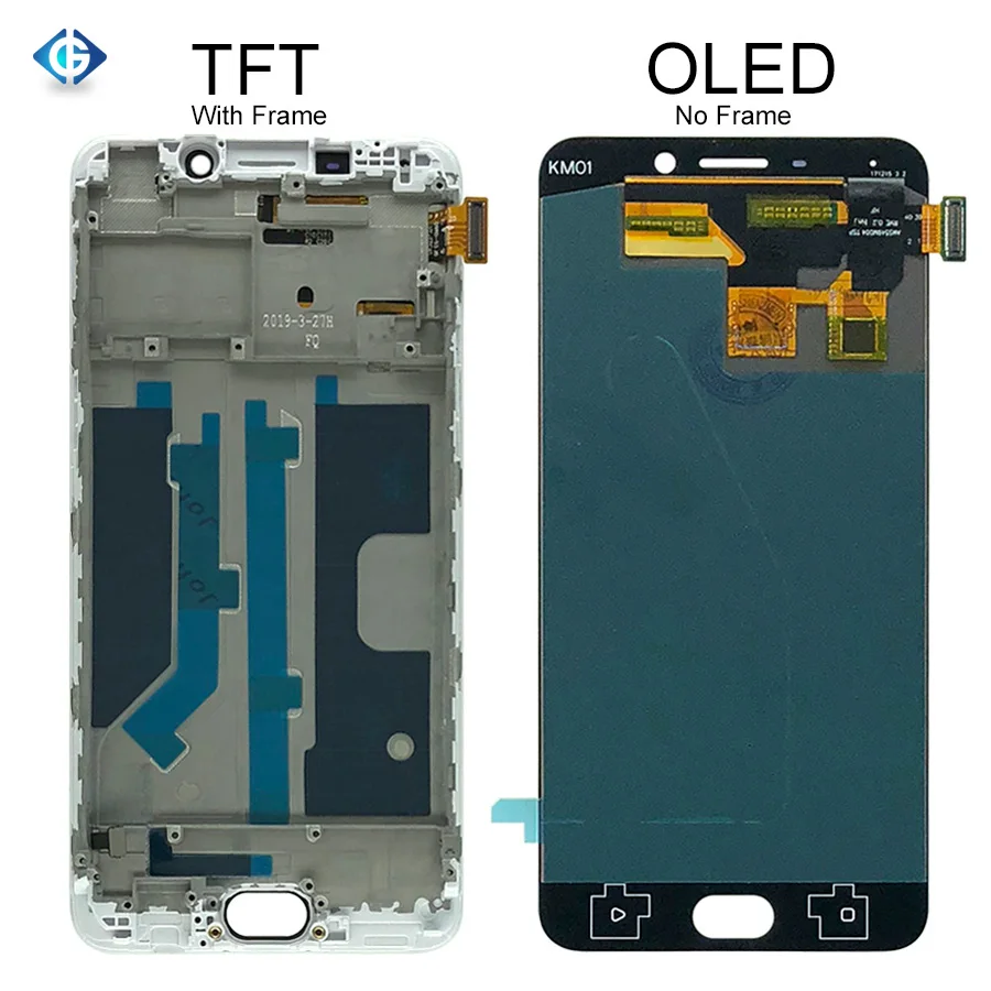 

For OPPO R9 X9009 LCD Display Touch Screen Digitizer Assembly Touch Sensor Replacement for Oppo R9 Repair Complete Accessories