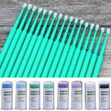 100 шт ватные тампоны тушь для ресниц ресницы очистка ватных палочек макияж медицинские деревянные палочки уход за ушами