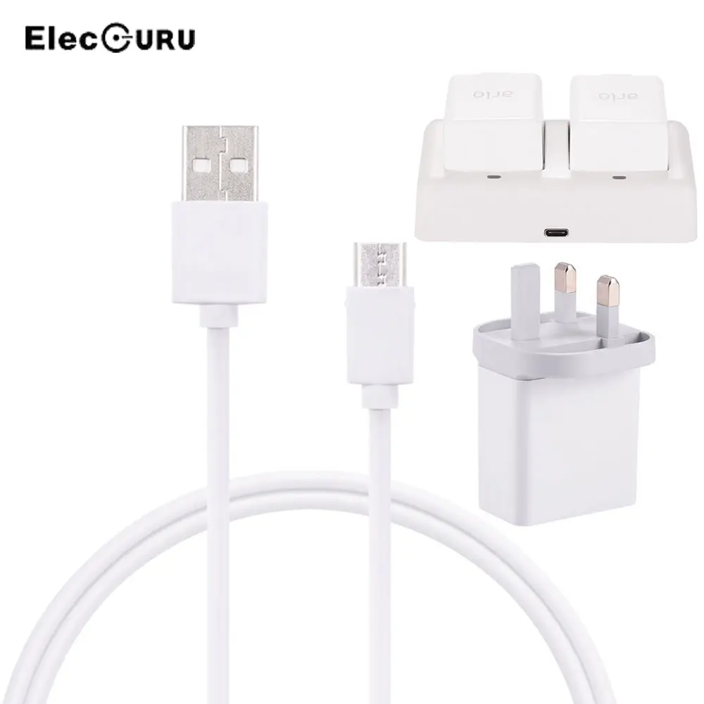 For Arlo Pro 2/Pro/Go Camera Battery Charger Home Security Camera Charger Type-C Cable+Dual Battery Charging Station+Adapter For Arlo Pro 2/Pro/Go Camera Battery Charger Home Security Camera Charger Type-C Cable+Dual Battery Charging Station+Adapter
