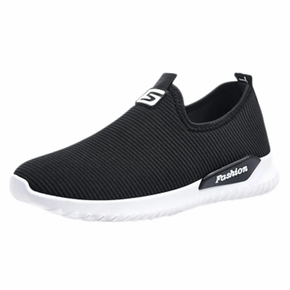 

YOUYEDIAN Women Running Shoes Solid Slip-On Sports Sneakers Round Toe Breathable Shallow Platform Trainers Spor Ayakkabi Bayan