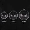 10 Pairs 4/5/6cm Transparent Open Plastic Christmas Decorations Ball Clear Bauble Ornament Gift Present Box Decoration ► Photo 3/6