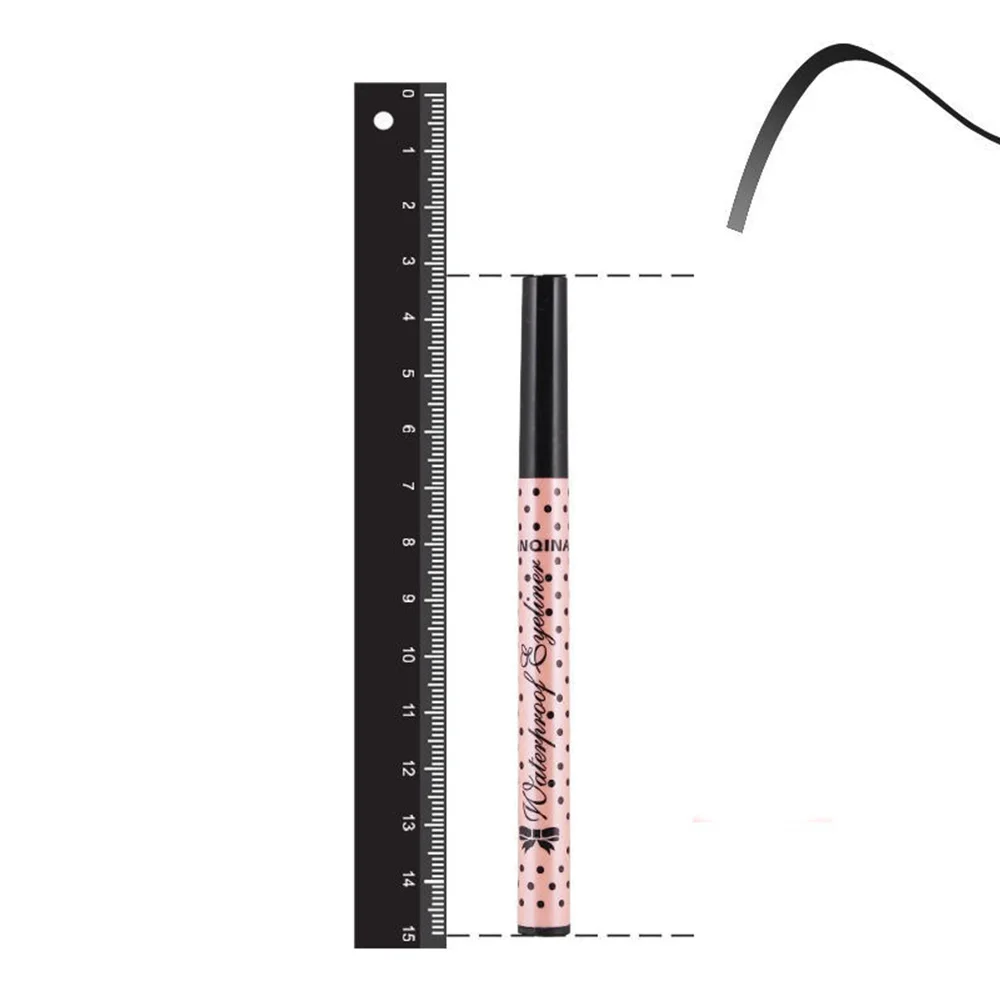 Черная быстросохнущая подводка для глаз, жидкая подводка для глаз, цвет, макияж, не цветет, водостойкая, Deliniador De Ojos TSLM2 - Цвет: as picture