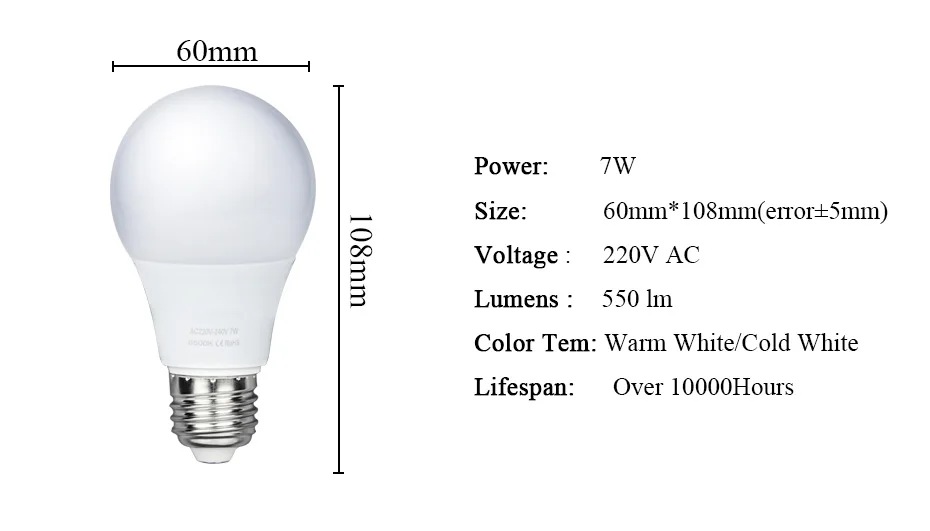 4 X E27 Светодиодный светильник без мерцания 3 Вт 5 Вт 7W9W12W 15 Вт Светодиодный светильник AC 220 В 240 В энергосберегающая лампада светодиодный свет