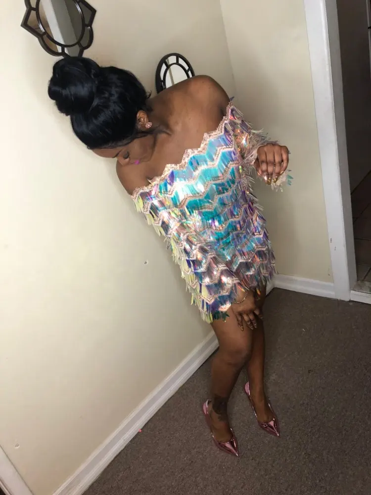 'Start The Show' Festival Sequin Dress photo review