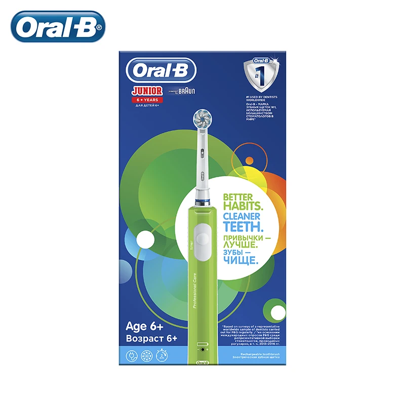 Детская электрическая зубная щётка Oral-B Junior 6+ | Красота и здоровье